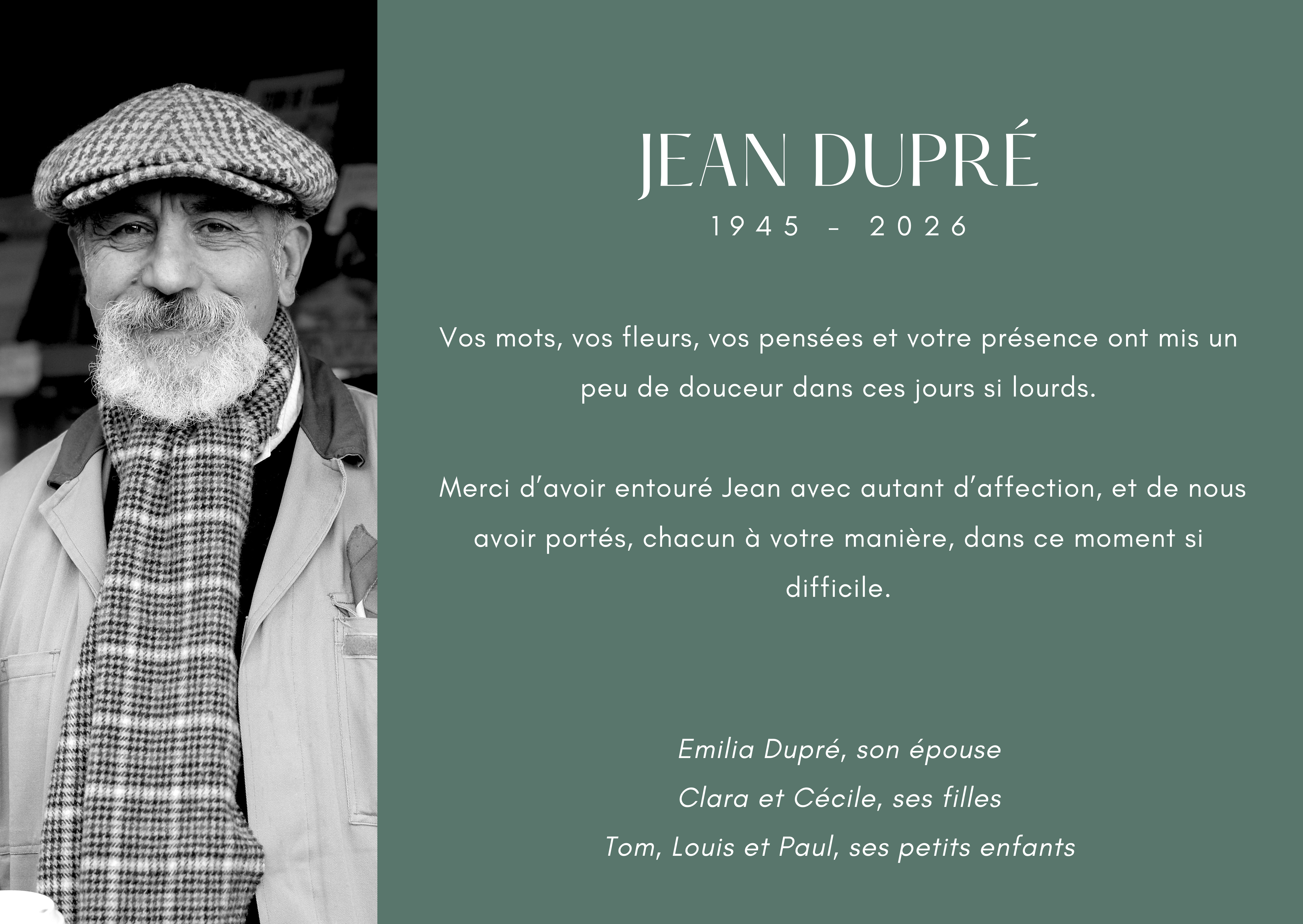 Faire-part variante